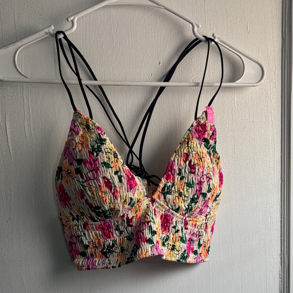Victoria's Secret Multicolor Floral Crop Top